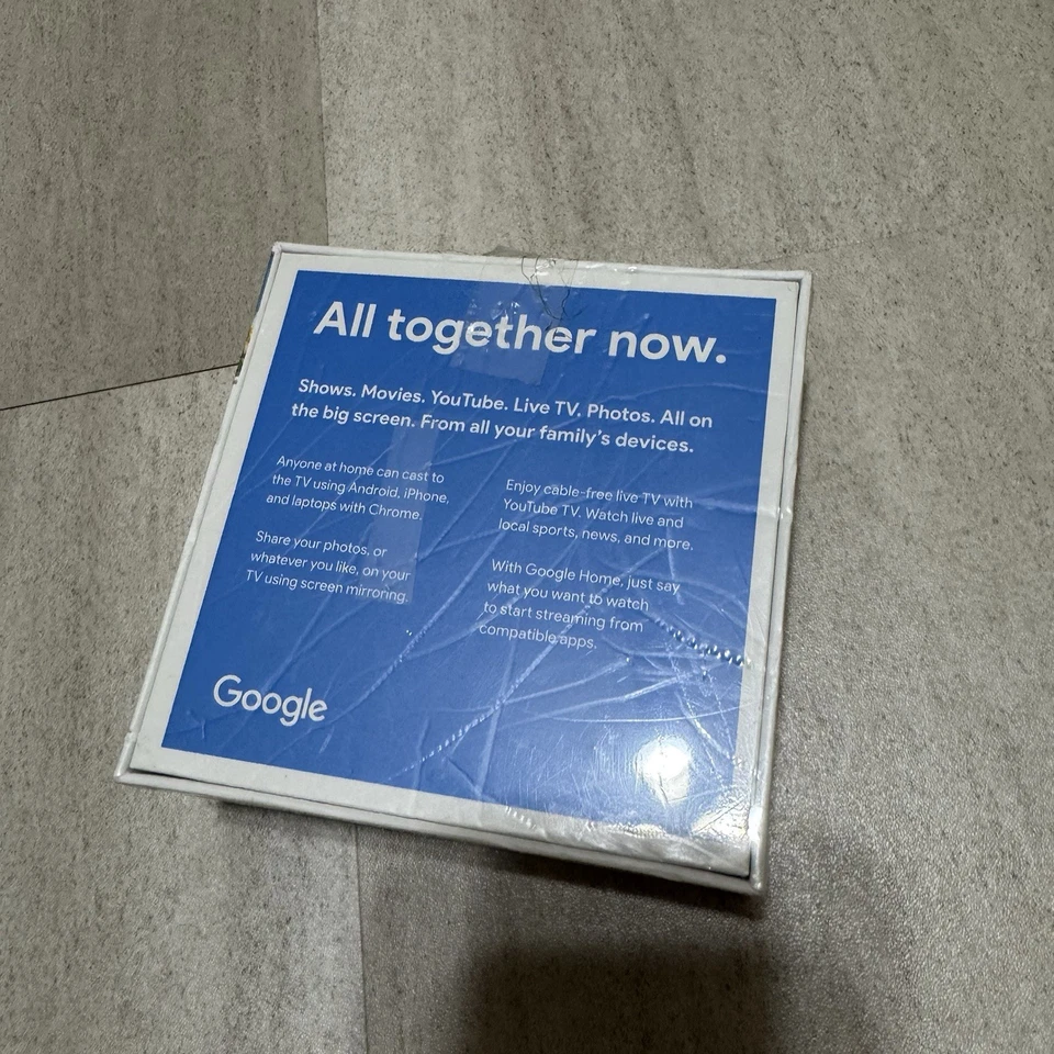 Google Chromecast 3rd Gen HDMI Streaming Media Player 1080p. Brand New & Sealed! - Image 3 of 4