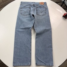 Vintage Y2K Levis 501 Jeans FITS 32x29 tag size 35x30 Blue Denim Button Fly