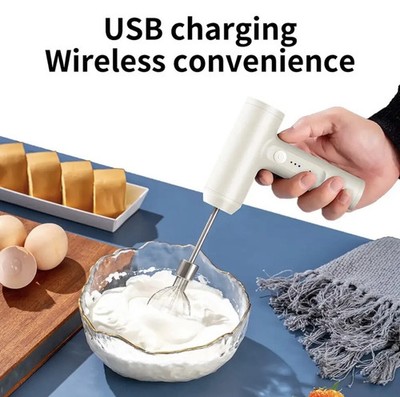 Electric Cordless Hand Mixer For Cakes Cookies Eggs 3 Speeds Mixer Kitchen Tools