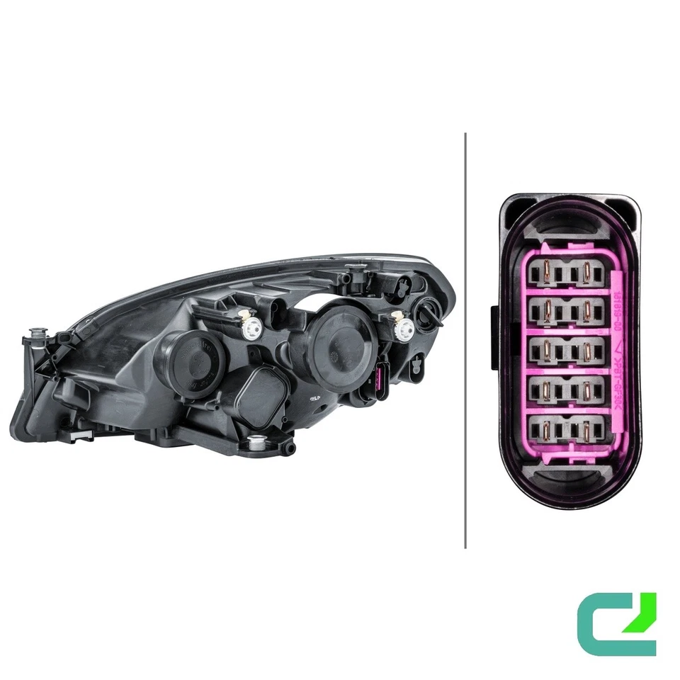 Hauptscheinwerfer rechts 12 V LED Halogen HELLA für u.a. SKODA Citigo - Bild 2 von 4