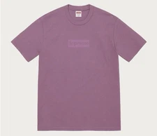 SUPREME - TONAL BOX LOGO BOGO TEE - SIZE MEDIUM (DUSTY PURPLE)