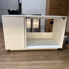 Omlet Fido Nook 24 Luxury 2 in 1 dog Bed and Metal Crate / Cage with Storage