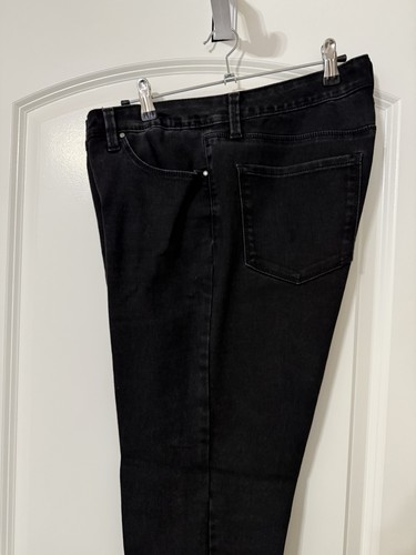 Women Size 14 CHARTER CLUB Bristol Skinny Leg Ankle Jeans Saturated Black - Picture 2 of 15