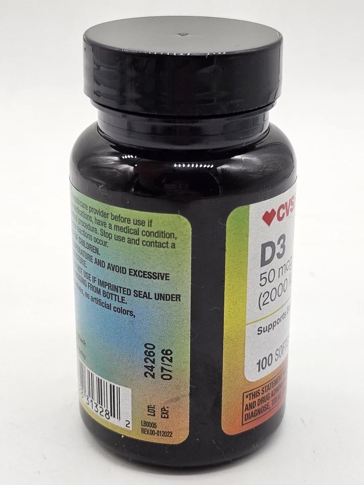 D3 50 mcg 2000IU APOYA LA SALUD ÓSEA Suplemento 100 cápsulas blandas caducidad 7/2026 Foto 4 de 4