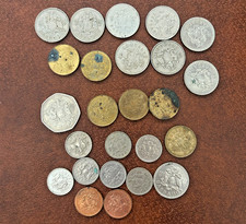 Lot of 25 Vintage Barbadian Dollar Coins-Various Denom/Years Barbados