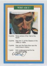 1996 A Question of Sport Game Blue/Orange Borders Sean Kelly 0jk3