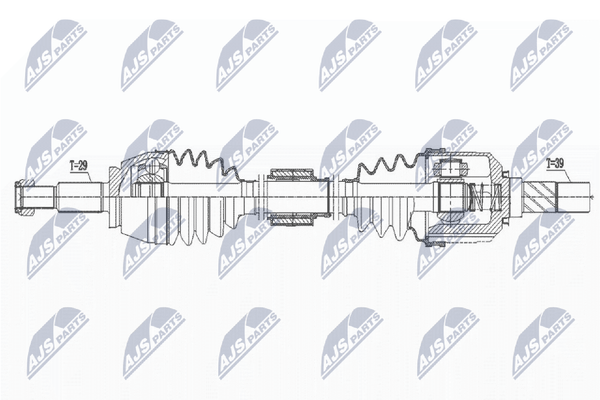 Antriebswelle NTY NPW-RE-170 FüR Renault ScÉNic 4 Dci 130-image