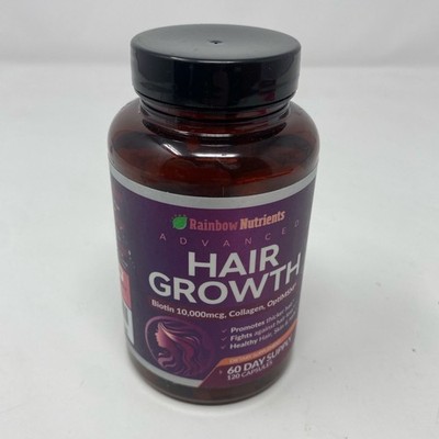 Rainbow Nutrients Advanced Hair Growth Vitamins for Women - Biotin 10,000 mcg