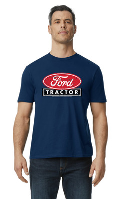 Ford Tractor Farmer Agriculture Ford Lover Tractor Graphic  Navy T-Shirt Gift