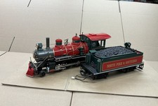 BACHMANN G GAUGE STEAM LOCOMOTIVE 4-6-0 NORTH POLE & SOUTHERN N.1225 W/SMOKE !