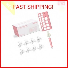 Nuliie 8PCS Silicone Flanges Insert Replacement Kit, Flange Sizing Kit 15/17/19/