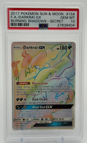 Darkrai-GX graded PSA 10 for sale on eBay
