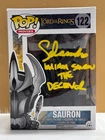 SIGNED Funko Pop! THE LORD OF THE RINGS - SAURON #122 COA AUTHENTICATED