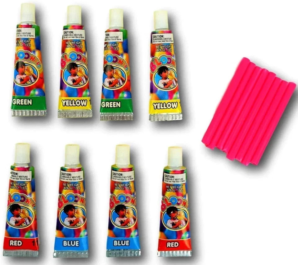 JA-RU Bloonies Magic Plastic Bubbles Balloons Variety Pack (8 Tubes per Pack)| K