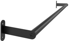 Towel Bar for Bathroom Wall, Black 24 Inch Single Towel Bar Rods for Bathroom, S