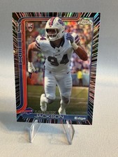 2025 Topps Chrome Landon Jackson Neon Pulse Refractor Rookie Buffalo Bills