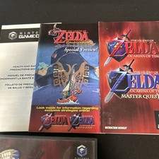 Zelda Ocarina Of Time With Master Quest Gamecube Cib Mint Disc