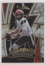 2022 Panini Select Draft Picks Sparks Silver Prizm Desmond Ridder #SPDR no9