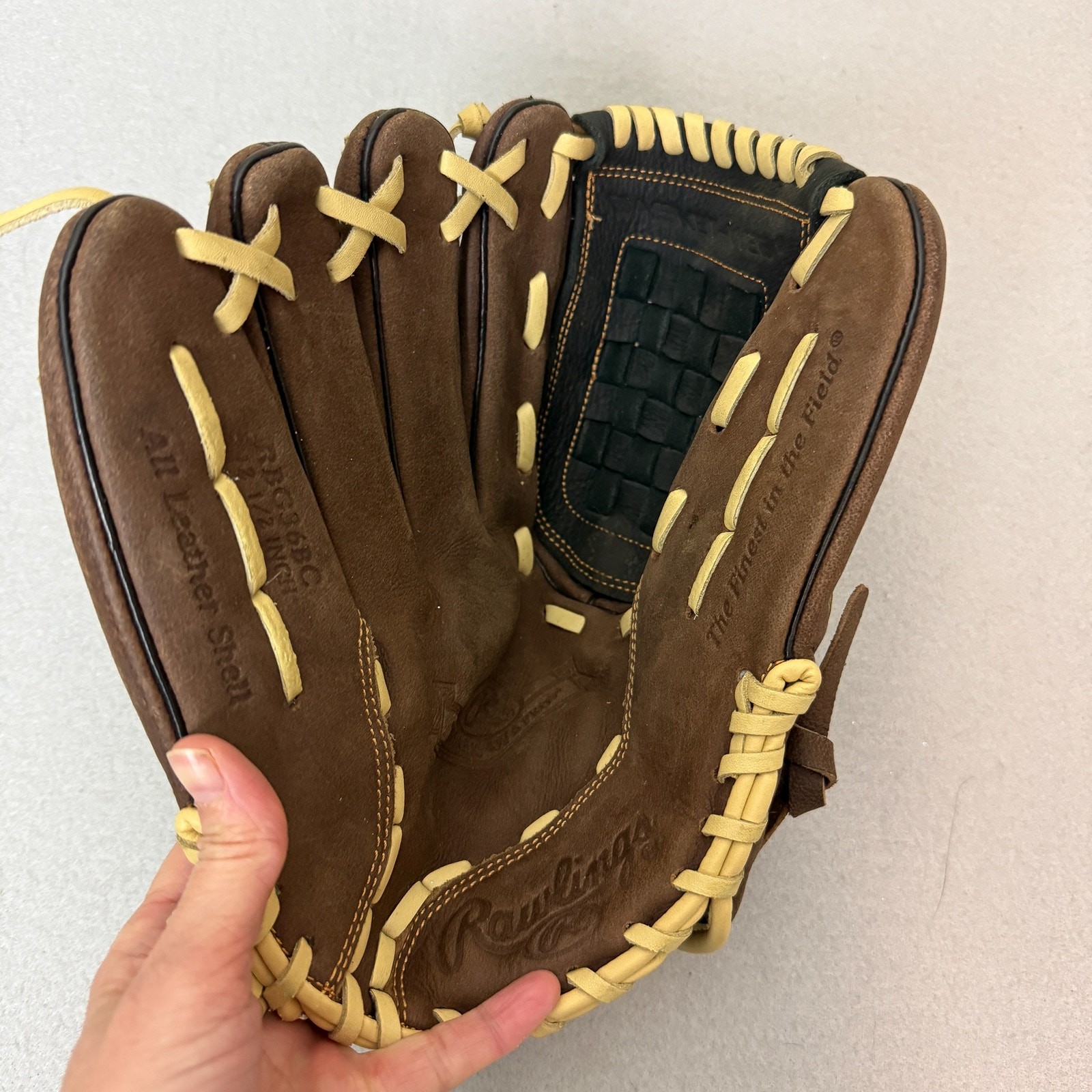 Brown Leather Zero Shock Palm Padding