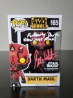 🔥Funko Pop! Star Wars REBELS: Darth Maul #165 Signed/Quoted Sam Witwer W/COA!🔥