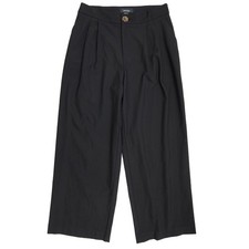 Karen Kane Black High Waist Wide Leg Pleated Pants Size 8