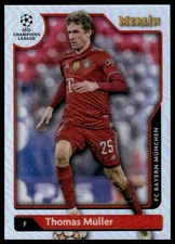 2021-22 Merlin Chrome UEFA #135 Thomas Müller Refractor FC Bayern Munchen