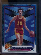 2023-24 Topps Chrome Lenny Wilkens Blue Basketball Refractors Cavaliers #25