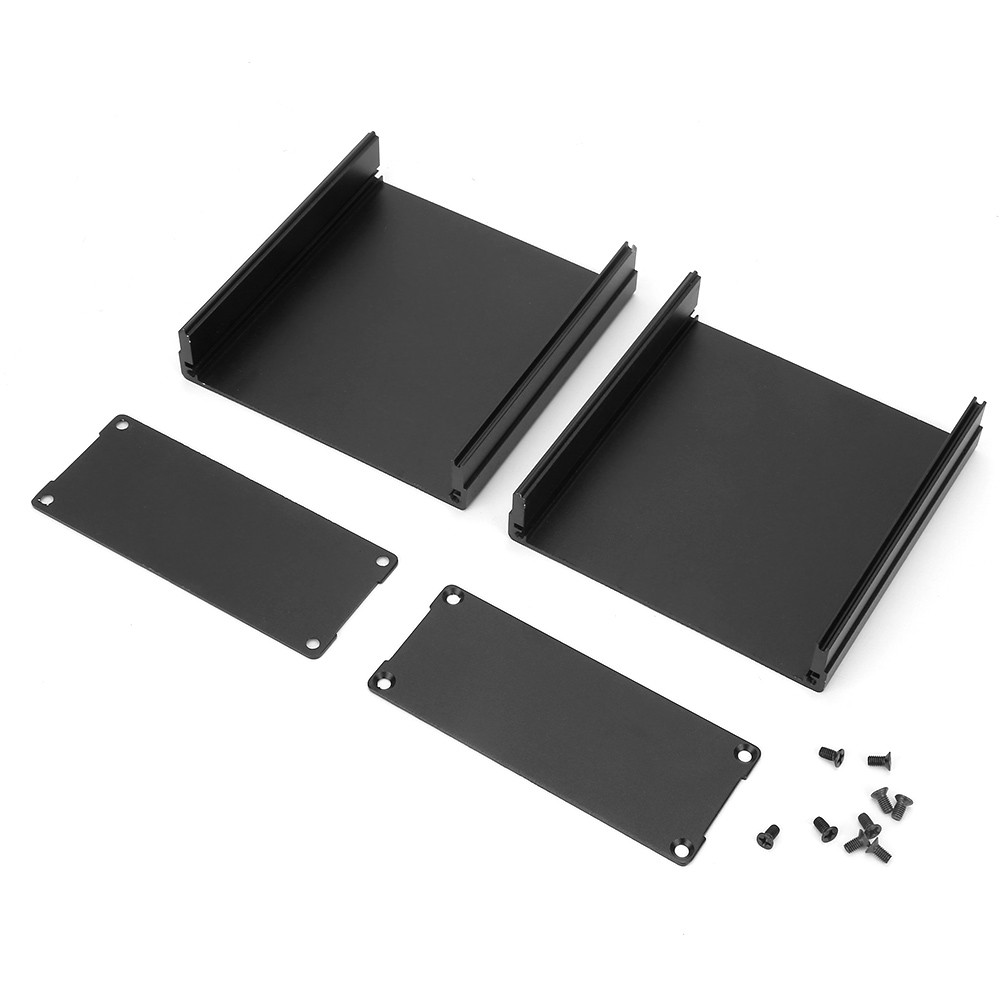 Matte Black Aluminum Printed Circuit Board Instrument Box Enclosure Electronic
