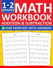 Addition and Subtraction Math Workbook For Grades 1-2 With Answers: Addition and
