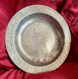 Antique Pewter Deep Bowl by Samuel Smith (C) 18th Century English.