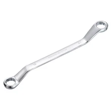 Offset Double Box End Wrench 18mm x 21mm Metric 12 Point Chrome Plated Hand Tool