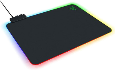 Firefly Hard V2 RGB Gaming Mouse Pad: Customizable Chroma Lighting, Built-In Cab