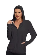 Women's Sun Protection Jacket UPF 50+ Full Zipper Long Sleeve UV Hoodie Shirt...