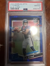 2023 Panini Donruss Optic - Rated Rookie C.J. Stroud #244 Blue Hyper Prizm (RC)