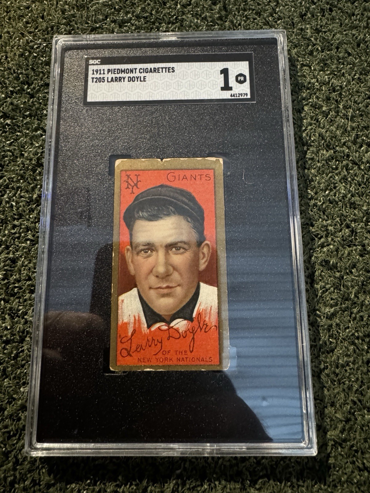 1911 T205 Piedmont Larry Doyle SGC 1 PR New York Giants