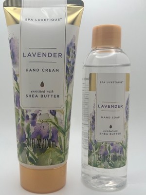 Spa Luxetique Lavender 3.4 fl oz Hand Cream and 3.5 oz Lavender Hand Soap 2 pc