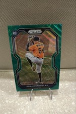 2021 Panini Prizm - Tier II Brandon Bielak #172 Green Wave Prizm (RC)