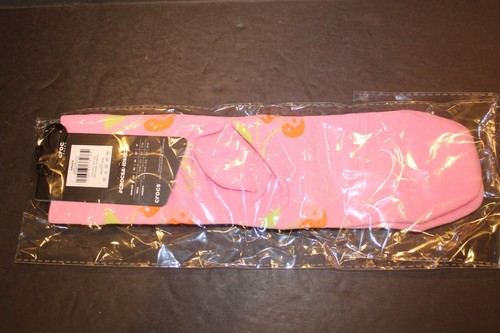 Crocs Söckchen Erwachsene L/XL W 11-14 / M 9-13 rosa mit Kirschen NEU - Bild 2 von 4