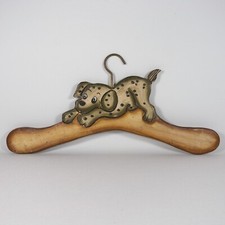 U631 GRUCCIA OMETTO APPENDINO APPENDI ABITI ARMADIO CAMERA BAMBINI LEGNO VINTAGE