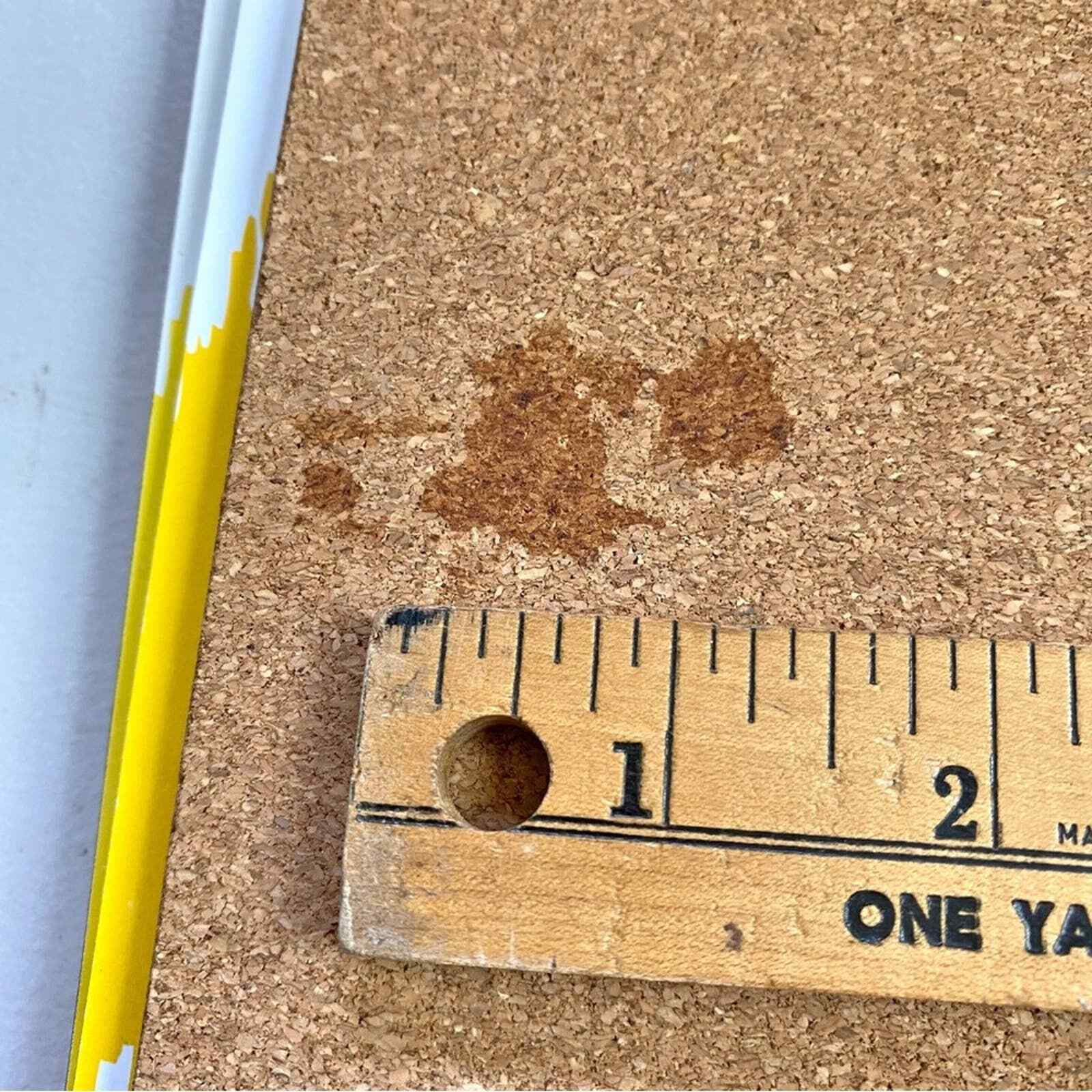 Yellow Ikat Cost Plus laminated placemats set of 5 cork backings 16x11