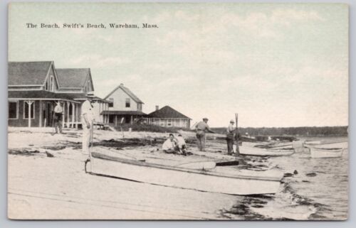 1910er Wareham, Massachusetts MA - Swift's Beach - Buzzard's Bay Cottages unbespielte Postkarte
