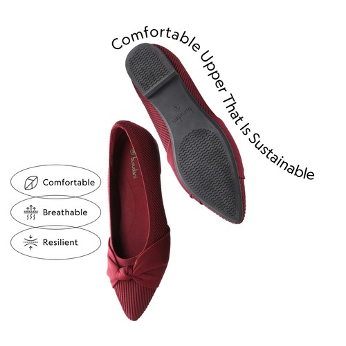 Women Pointed Toe Flat Shoes Bow Cute Arch Support Comfort Office Work Flats - Picture 20 of 27