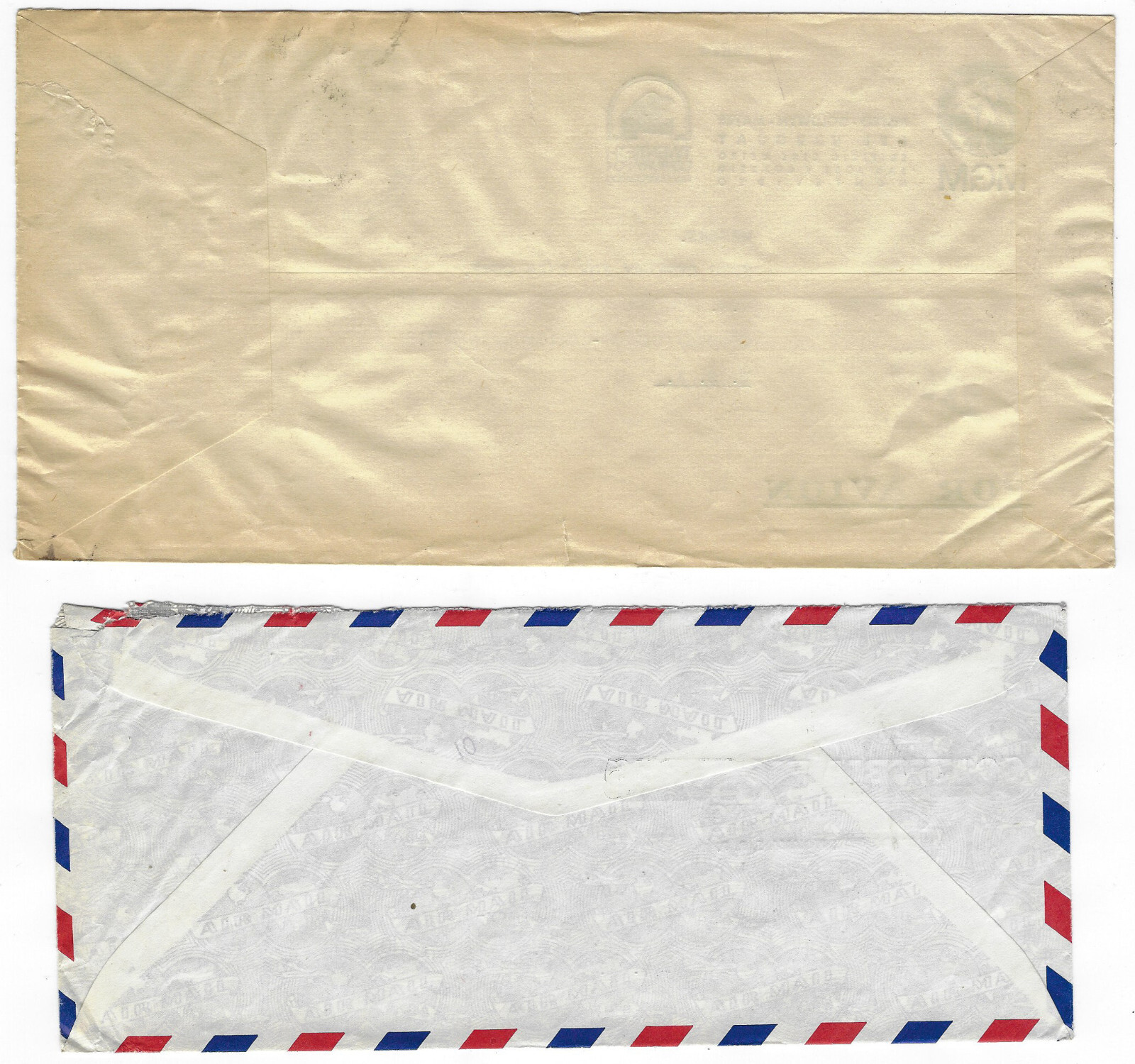 2 Old Original Envelopes with Stamps 20th Century Fox Film Corp. Very Rare