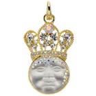 Princess Open Ring Charm goldtone Kirks Folly Goddess Seaview Moon