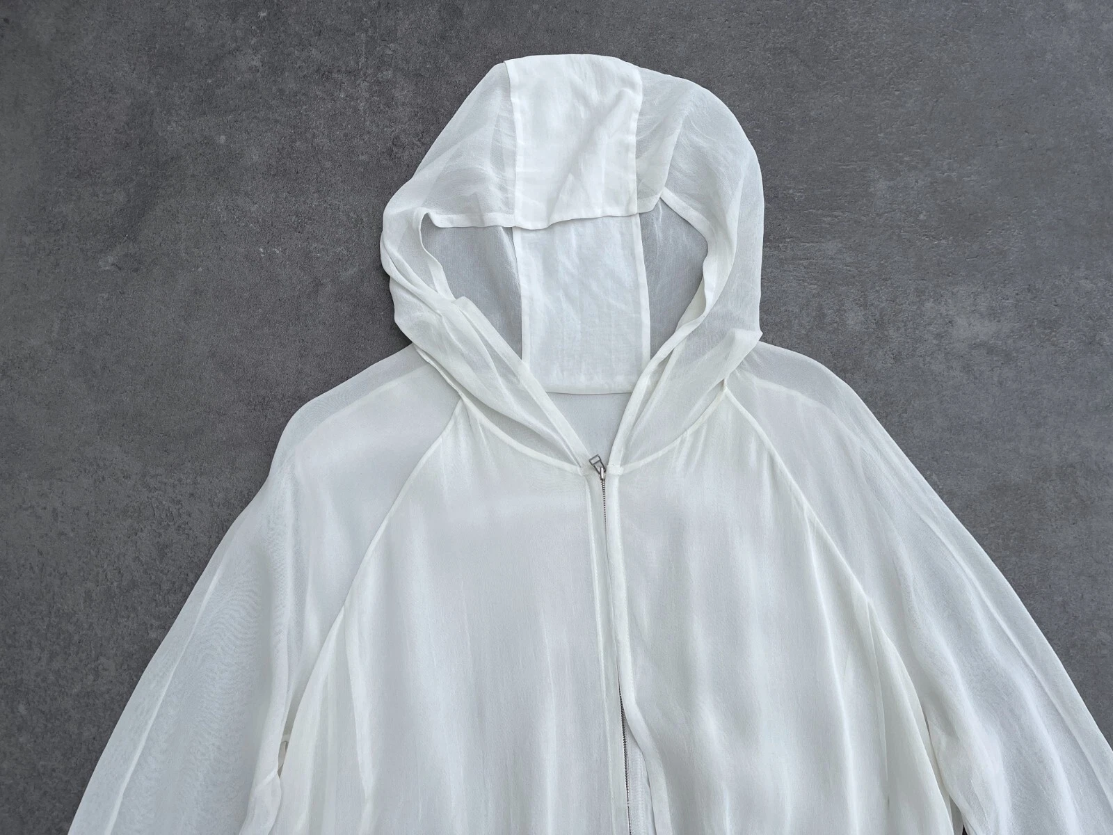 Stunning Women's ANNETTE GORTZ Layered Lagenlook Avant Garde Jacket Coat White M - product detail image 6