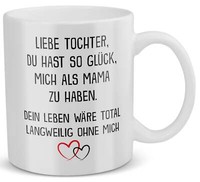Tochter Geschenk Von Mama Zum Geburtstag 18 Jahre Mutter Kind Tasse Weihnachten