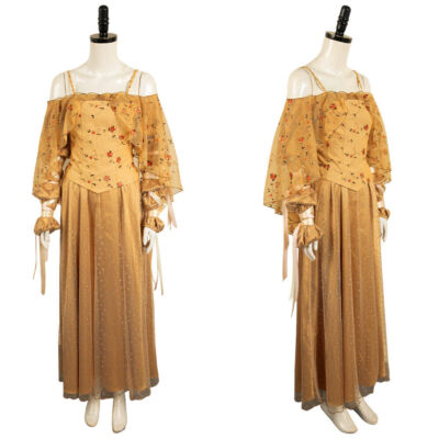 Star Cosplay Wars Padm Amidala Gold Dress Costume Halloween Carnival Party  Suit | eBay