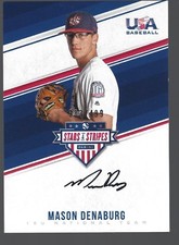 2018 USA Stars & Stripes 18U Signatures Black Ink #MD Mason Denaburg 383/499