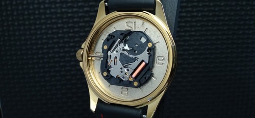 CASIO 0 jewels Japan cal. MTP-V301 Man's Wrist Watch Gold Plated Quartz - Picture 8 of 11