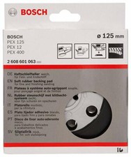 Bosch 125mm Soft Hook Loop Backing Pad 2608601063 PEX 125 PEX 12 PEX 400 